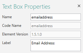 Picture showing the Email Address Text Box. 
